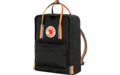 Fjällräven Kanken Rainbow Rucksack 16 Volumen Light Oak-Rainbow Pattern