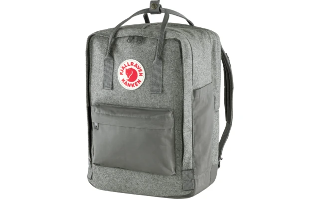 Fjällräven Kanken Re-Wool 15 Zoll Laptoprucksack 18 Liter Granite Grey 4 Fjällräven Kanken Re-Wool 15 Zoll Laptoprucksack 18 Liter Granite Grey – Bild 4