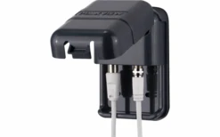 Maxview Außensteckdose Twin F Und Koax Anschluss Anthrazit