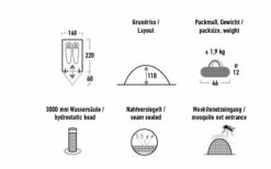 High Peak Kingfisher 2 Leichtgewichtiges Kuppelzelt 220 X 140 Cm 7 High Peak Kingfisher 2 Leichtgewichtiges Kuppelzelt 220 X 140 Cm -Dometic Verkäufe 809855 5283224