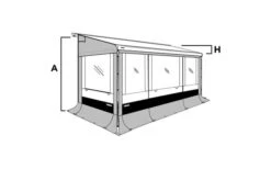 Thule Seitenwand Set Safari Residence G3 8000 -Dometic Verkäufe 89355 630645